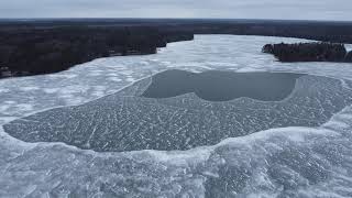 Horsehead Lake  Oneida County WI  21024  flyover [upl. by Ahkeber]