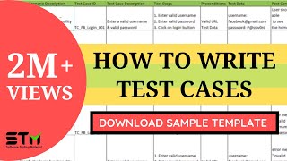 How To Write TEST CASES In Manual Testing  Software Testing [upl. by Suhpoelc]