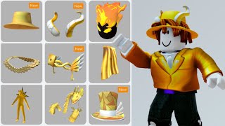 16 FREE GOLD ITEMS ROBLOX 😱😳 2023 [upl. by Immaj]