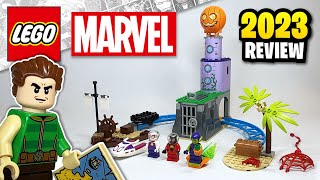 LEGO Marvel Team Spidey at Green Goblins Lighthouse 10790  2023 Set Review [upl. by Enomaj688]