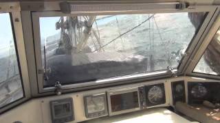 Hallberg Rassy 352 sailing in a 7 to 9 storm in Lyons Gulf [upl. by Annis714]