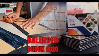 Cara Membuat Kalender Duduk 2020 [upl. by Neelyhtak]