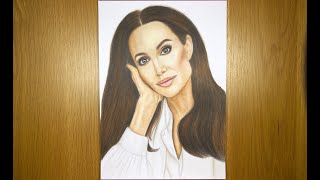 Drawing Angelina Jolie [upl. by Yenot221]