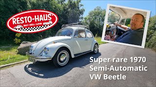 Super rare 1970 SemiAutomatic VW Beetle [upl. by Mathias]