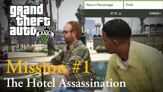 GTA 5  Mission 1  The Hotel Assassination  Stock market guide 1080p [upl. by Kamila]