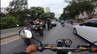 ACCIDENTE en la Francisco Fajardo  Caracas en Moto Bera SBR 150 [upl. by Eiliah991]