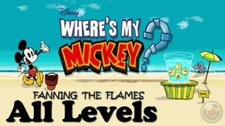 Wheres My Mickey Fanning The Flames Walkthrough All Levels 120 [upl. by Ahsile]