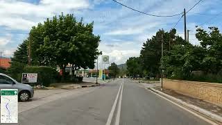 Driving in Greece from Pteleos Magnesia to Almyros [upl. by Fruin]