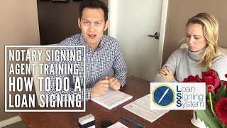 How to do a Loan Signing as a Notary Public  Notary Signing Agent Training  Loan Signing System [upl. by Dugaid830]