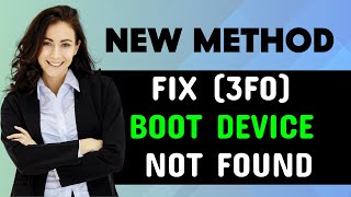 How To Fix 3f0 Boot Device Not Found Or Hard Drive Error On A Hp Laptop Hard Disk Not Found 3F0 [upl. by Nylsirk]