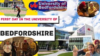 First day in the university of Bedfordshire 📚 London  Luton  Punjabi funny vlog  Luton Campus￼ [upl. by Aiet]