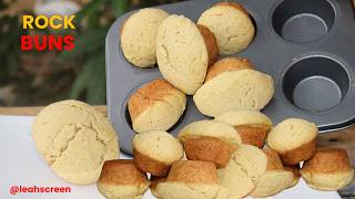 HOW TO MAKE ROCK BUNS RECIPE   HOW TO MAKE CUP CAKE RECIPE  SCONES African SNACKS [upl. by Oika396]