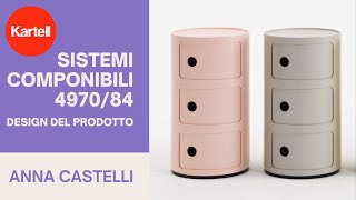 I sistemi componibili per KARTELL 497084 progettati da Anna Castelli Ferrieri Design del prodotto [upl. by Aiekat]