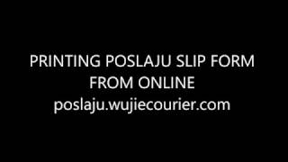 Free Printing POSLAJU SLIP FORM [upl. by Ralston811]