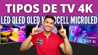 LED MINI LED NANOCELL OLED MICROLED QDOLED  TIPOS DE TV 4K [upl. by Eselrahc]