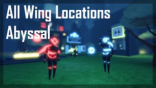 All Wing Locations In Roblox Abyssal Part 1 [upl. by Davenport]