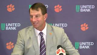 Clemson 66 App State 20 Dabo Swinney remembers Diondre Overton breaks down game [upl. by Canotas]