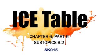 SK015 ICE Table Chapter 6 Part 6 [upl. by Peggi]