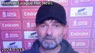 Jurgen Klopp storms out of TV interview after accusing reporter of asking dumb question [upl. by Rancell161]