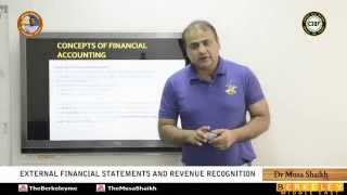 CMA Part 1  External Financial Statements and Revenue Recognition [upl. by Anikram]