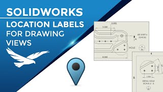 SOLIDWORKS Location Labels for Drawing Views [upl. by Rexana970]