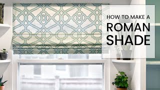 How to Make a Roman Shade [upl. by Oicnedif]