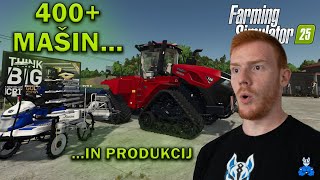 VSI TRAKTORJI PRIKLJUČKI IN PRODUKCIJE V FARMING SIMULATOR 25  Garage Tour [upl. by Shepley916]