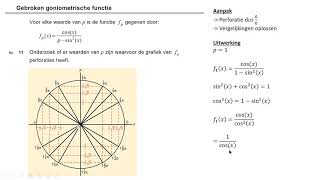 Vwo wiskunde B 20191 Goniometrische formules opdracht 11  een moeilijke opgave uitgelegd [upl. by Ayinat616]
