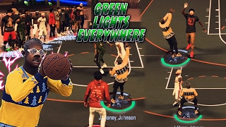 GREEN LIGHTS EVERYWHERE  PLAYING VS SUBS  NBA 2K17 MyPARK [upl. by Ludmilla]