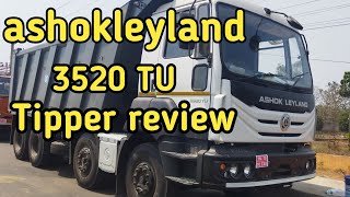 2022 ashokleyland bs6 3520TU tipper review  AVTR spec price [upl. by Carolina]