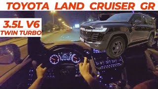 NEW 2023 Toyota Land Cruiser GR Night drive Sport Mode [upl. by Canotas]