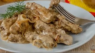 Готовлю печень с очень интересным вкусом Нежнее сочнее и вкуснее печёнки у меня не получалось [upl. by Maryellen]