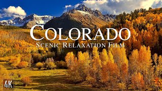 Colorado 4K Relaxation Film  Rocky Mountains Panorama  Colorado Nature with Ambient Music [upl. by Alanah]