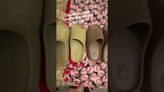 Temu Yeezy Slides Vs Real Yeezy Slides [upl. by Miun]