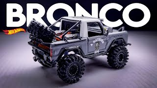 Ford Bronco Offroad with working suspension and steering Hotwheels Custom inpired from John Link [upl. by Rolyat]