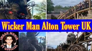 Wicker Man Alton Towers  Wicker Man Ride  Alton Tower UK  Imran Munir YT Official [upl. by Ielirol]