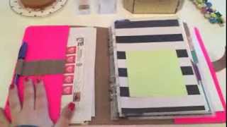 Filofax A5 Original Fluoro Pink Setup  Small Business Planner [upl. by Zeph]