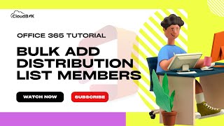 Create and Add Bulk Members to Distribution List in Office 365 Using PowerShell and Admin Center [upl. by Harwin]