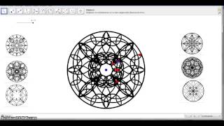 Mandala  interaction with Geogebra [upl. by Sinylg986]