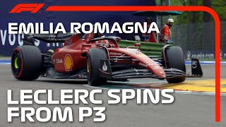 Leclerc Spins Chasing Perez  2022 Emilia Romagna Grand Prix [upl. by Klein]