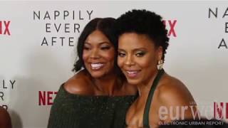 Sanaa Gabrielle Union Nia Long amp More Talk Hair Netflix’s Nappily Ever After Premiere [upl. by Arah464]