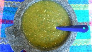 Mexican Salsa Verde Tomatillo Green Salsa  Salsa Verde [upl. by Otrebireh129]