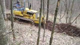 Bull Dozing a new road in the West Virginia wilderness [upl. by Nitas]