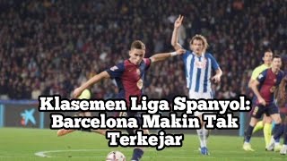 Klasemen Liga Spanyol Barcelona Makin Tak Terkejar [upl. by Virgil]