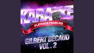 Les marchés de Provence Karaoké avec chant témoin Rendu célèbre par Gilbert Bécaud [upl. by Oibirot]