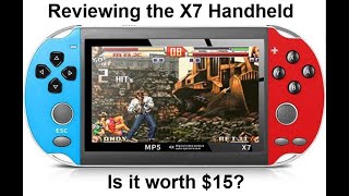 My review of the x7 handheld gaming console It is pretty good at GBA games but Im not sure [upl. by Roos]