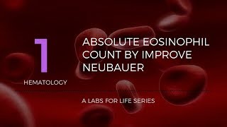 ABSOLUTE EOSINOPHIL COUNT BY IMPROVE NEUBAUER [upl. by Tnairb]