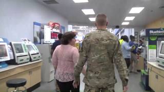 Soldier surprises wife and meets newborn son for the first time [upl. by Boycie926]