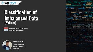 Classification of Imbalanced data [upl. by Dustie]