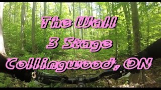 Mountain Biking The Wall 3 Stage Collingwood ON [upl. by Herzberg11]